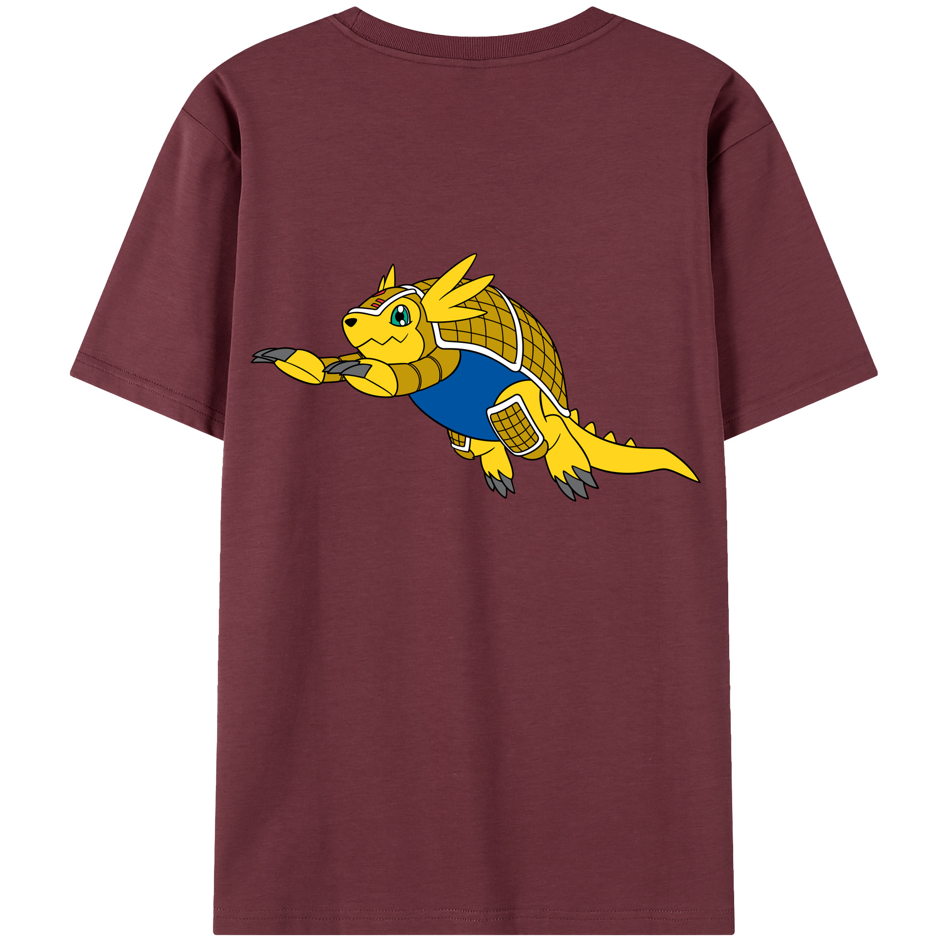 （画像用） Digimon デジタルモンスター/デジモン 綿100％半袖Tシャツ（背面プリント）